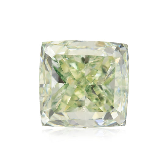 1.15 carati, diamante cuscino giallo-verdastro fantasia, purezza VS2, GIA