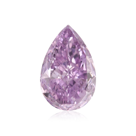 Diamante a Pera 0,45 Carati Fancy Intense Purplish Pink I1 GIA