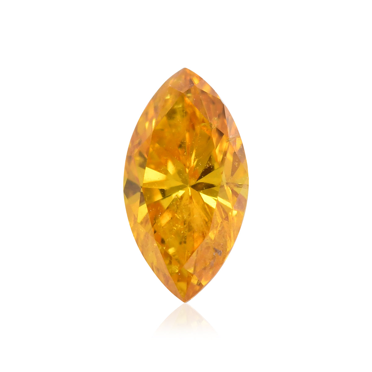 FANCY VIVID ORANGE YELLOW 0.170＆0.154ct 0.20 Carat, Natural Fancy 
