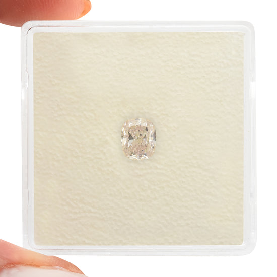 0.50 Carat Very Light Pink Cushion Diamond SI1 GIA