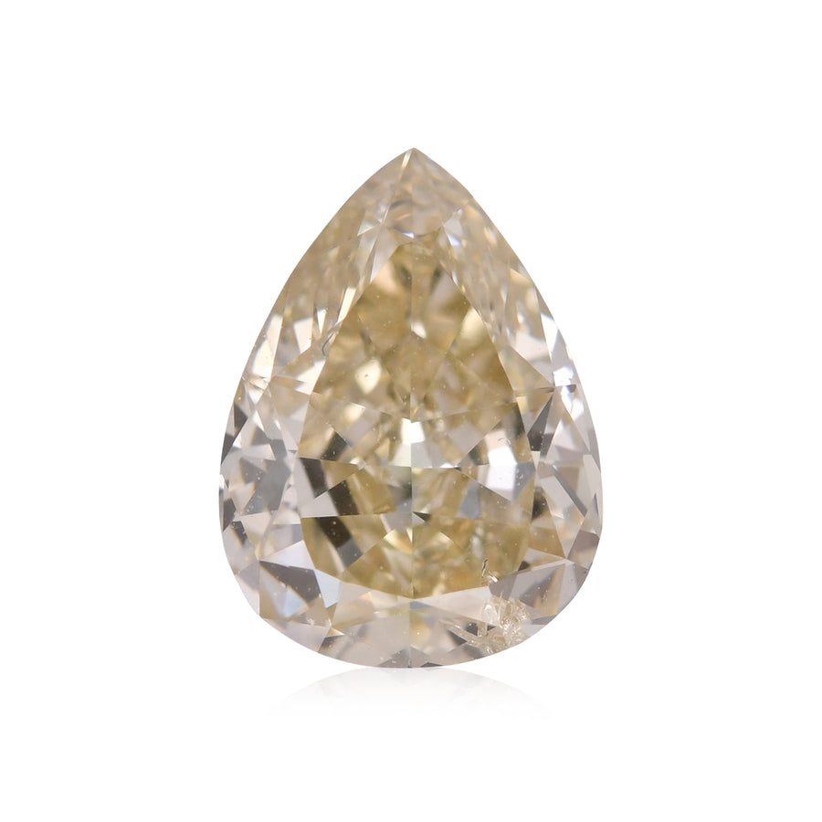 1.11 Carat Fancy Brownish Greenish Yellow Pear Diamond SI2 GIA