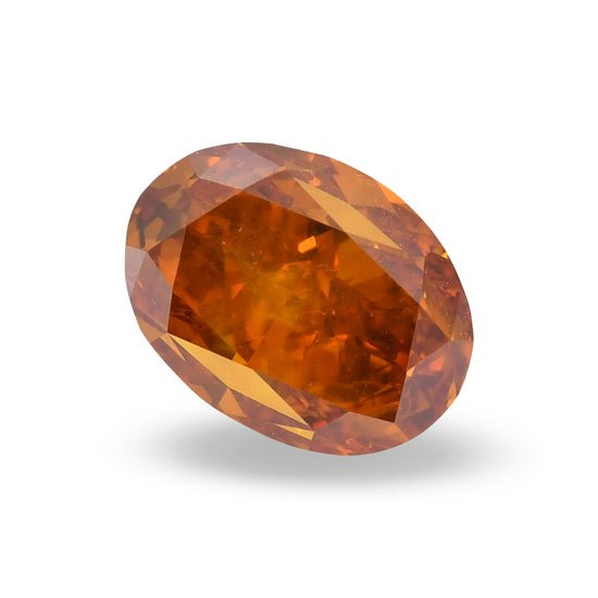 Diamante ovale I1 GIA Fancy Deep Yellowish Orange da 1,01 carati