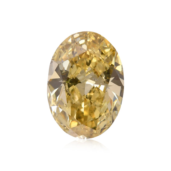 0,79 Karat Fancy Brownish Yellow Oval-Diamant SI2 GIA