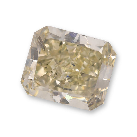 1,44 Karat Fancy Bräunlich Grünlich Gelber Radiant Diamant I1 GIA