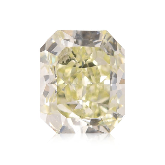0,80 Karat Fancy Light Greenish Yellow Radiant Diamant VS2 GIA