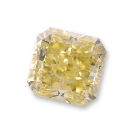 0.83 Carat Fancy Brownish Greenish Yellow Radiant Diamond VVS2 GIA