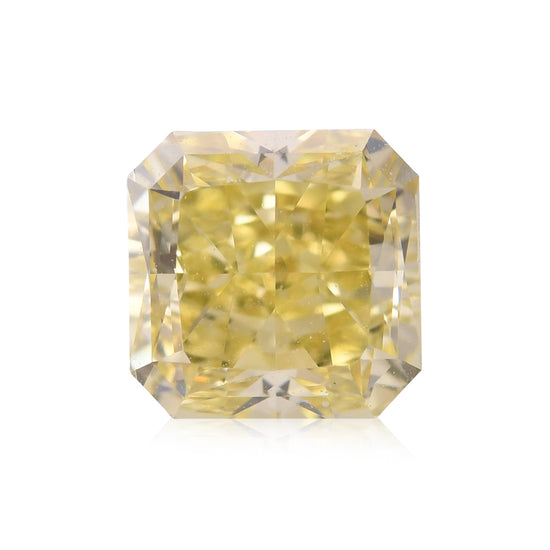 0.83 Karat Fancy Brownish Greenish Yellow Radiant Diamant VVS2 GIA