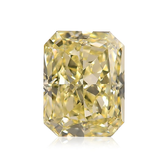 Diamante radiante Fancy Light Yellow IF GIA da 0,85 carati