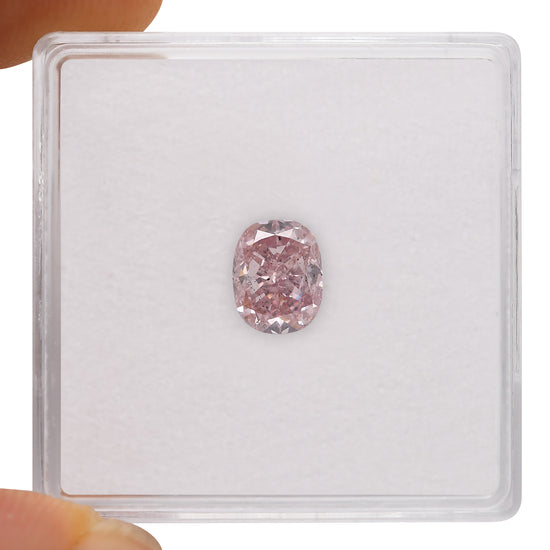 Diamante GIA a cuscino rosa fantasia da 1,02 carati SI2