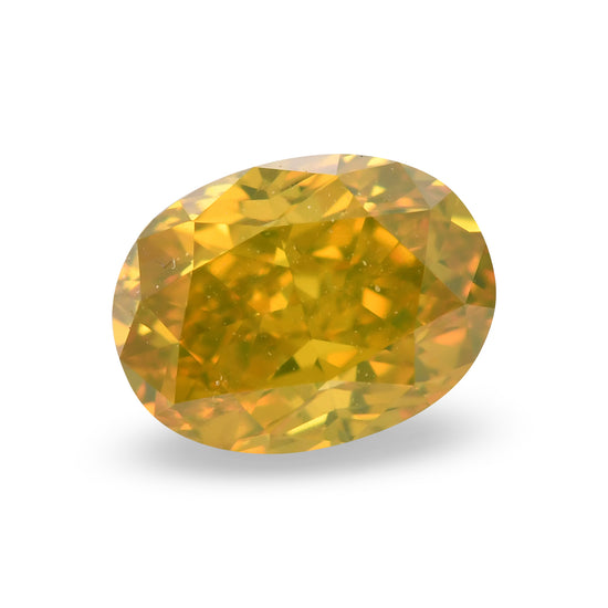 Diamante Ovale Fantasia Marrone Giallastro Profondo da 1.01 carati (SI2) GIA