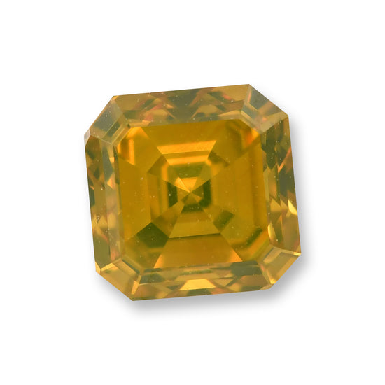 Diamante Asscher GIA da 1,07 carati, giallo-arancio brunastro scuro fantasia (SI2)