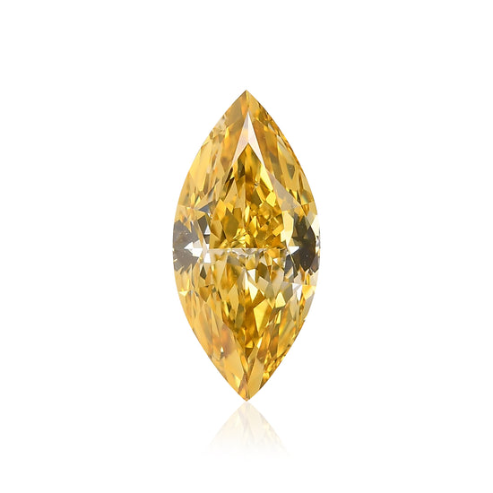 Diamante GIA Marchise Giallo Intenso Fantasia 1.50 carati SI1