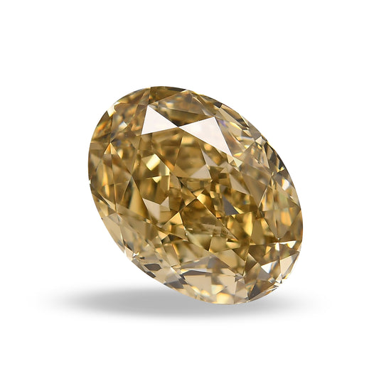 Diamante ovale Fancy Brown Yellow, 4,60 carati, VS2 GIA