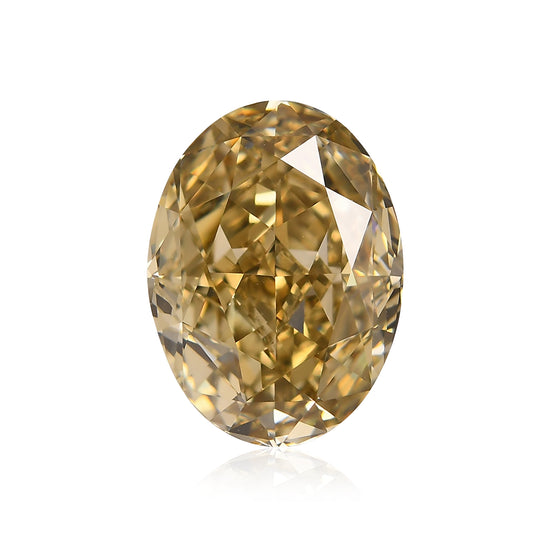 Diamante ovale Fancy Brown Yellow, 4,60 carati, VS2 GIA