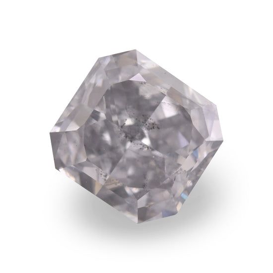 0.89 Carat Fancy Light Gray Blue Radiant Diamond (I1) GIA