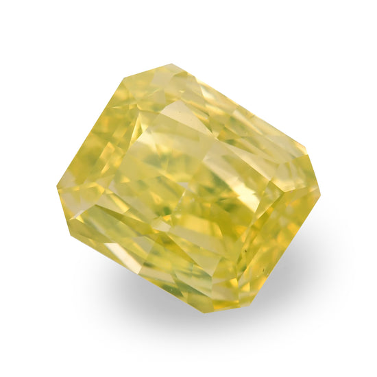 1,01 Karat Fancy Intense Greenish Yellow Radiant Diamant VS2 GIA