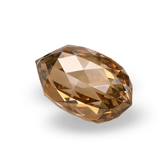 4,24 Karat Fancy Brown Orange Briolette Diamant SI1 GIA