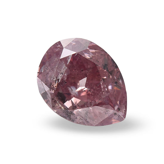 Diamante GIA a pera, rosa porpora intenso fantasia, 1,02 carati (I1)