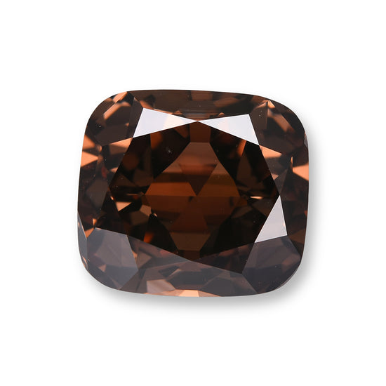 6.32 Carat Fancy Dark Pink Brown Cushion Diamond SI1 GIA
