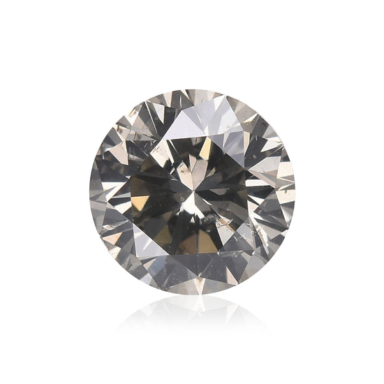 1.10 Carat Fancy Gray Round Brilliant Diamond I1 GIA