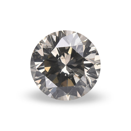 1.10 Carat Fancy Gray Round Brilliant Diamond I1 GIA