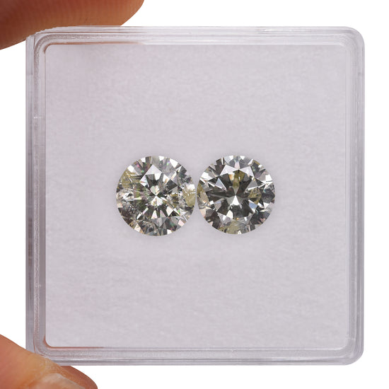 2.08 Carat   Round Brilliant Diamonds (I1)