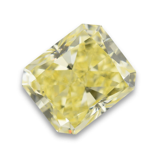 0.76 Carat Fancy Yellow Radiant Diamond SI2 GIA