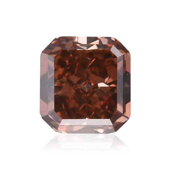 Diamante Radiant 1.55 carati Fancy Deep Brownish Pinkish Orange VS2 GIA