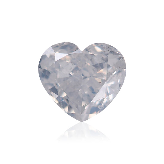 1.00 Carat Fancy White HEART Diamond I1 GIA