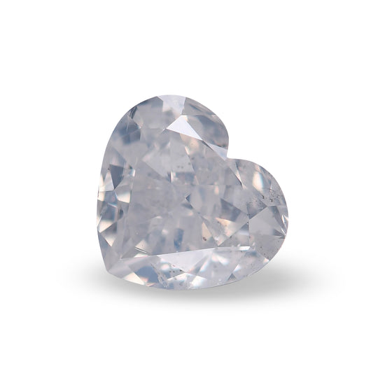 1.00 Carat Fancy White HEART Diamond I1 GIA