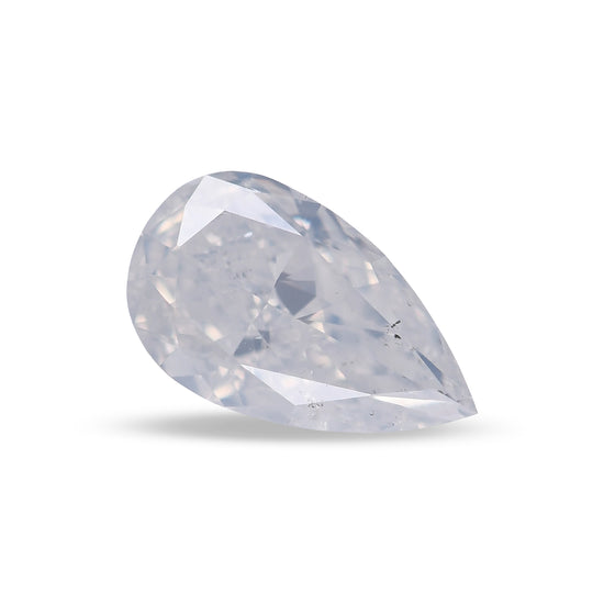 0.50 Carat Fancy White Pear Diamond I1 GIA