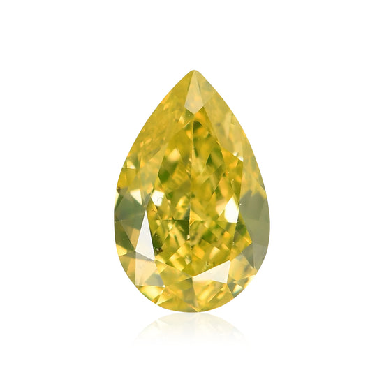 0.35 Karat Fancy Intense Yellow Tropfen Diamant SI2 GIA