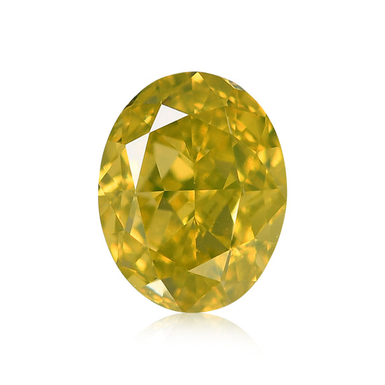 0.70 Karat Fancy Deep Yellow Oval-Diamant VS1 GIA