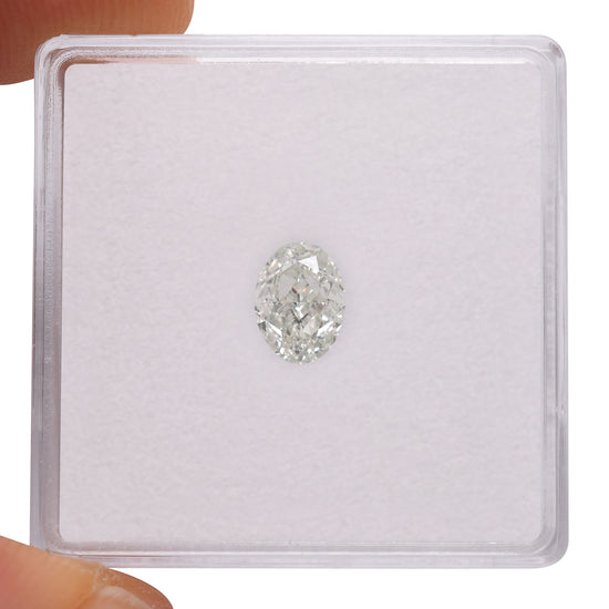 0.82 Carat Light Green Oval Diamond VS1 GIA