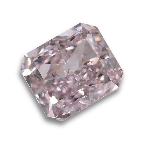 1.00 Carat Fancy Brownish Pink Radiant Diamond VS1 GIA