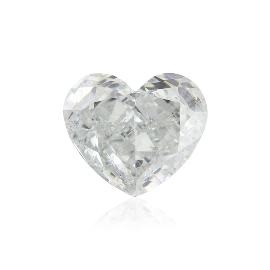 Diamante a CUORE verde chiaro 1.12 carati SI2 GIA