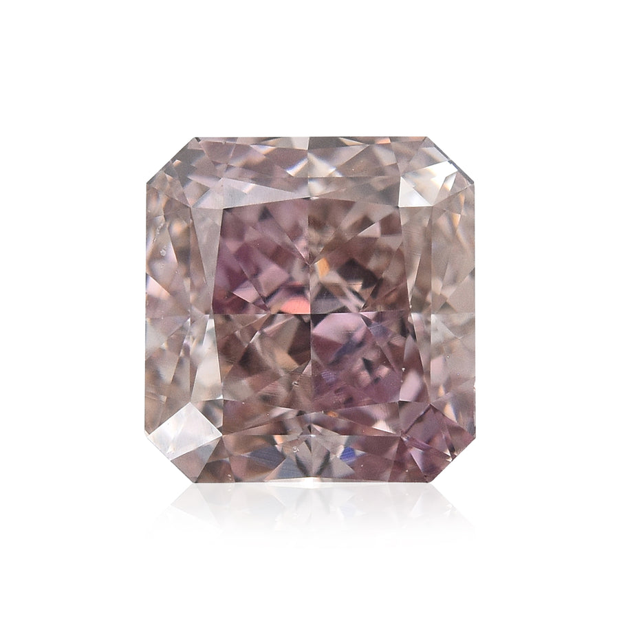 1.05 Carat Fancy Brownish Pink Radiant Diamond VS2 GIA