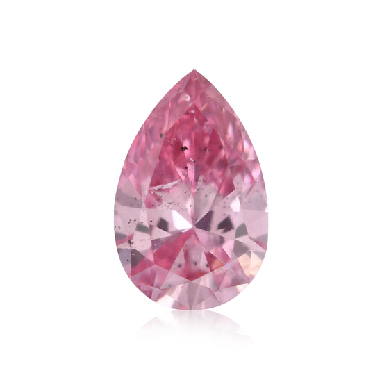 0,12 Karat Fancy Intense Purplish Pink Tropfenschliff-Diamant (SI2) GIA