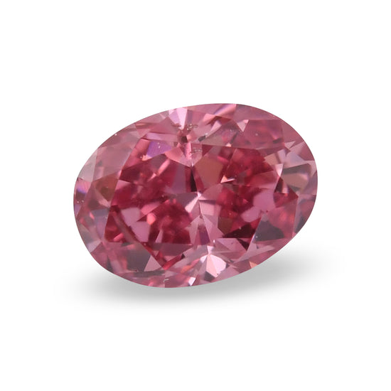 0.13 Carat Fancy Vivid Pink Oval Diamond (VS) GIA