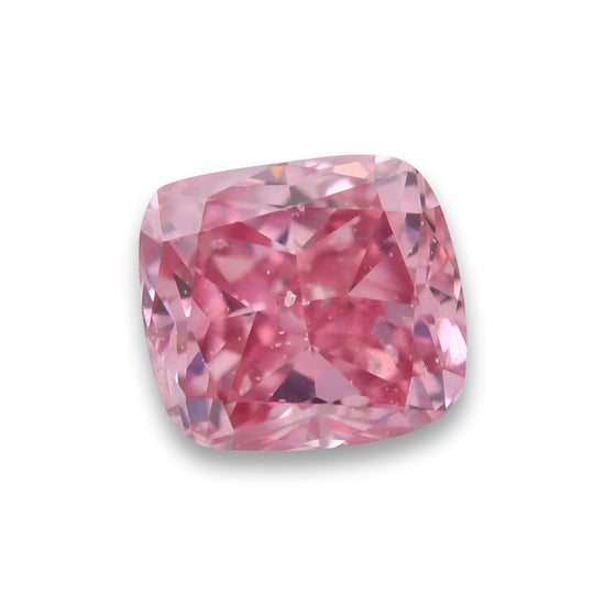 0.16 Carat Fancy Intense Purplish Pink Cushion Diamond SI2 GIA