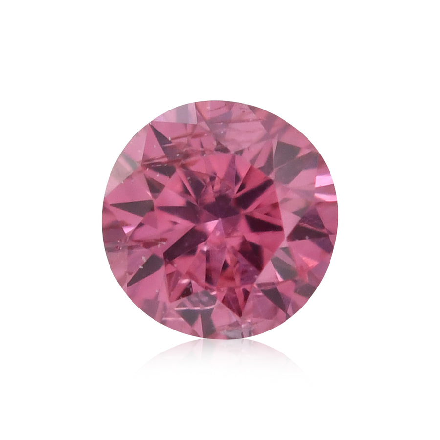 0.05 Carat Fancy Deep Purplish Pink Round Brilliant Diamond (VS) GIA