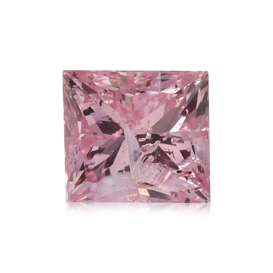 Diamante Rosa Intenso Fantasia Princess taglio 0.24 carati (SI1-I1) GIA