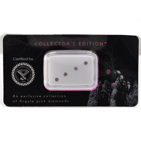 0.17 Carat Fancy Pink Round Brilliant Diamonds I1 IGI