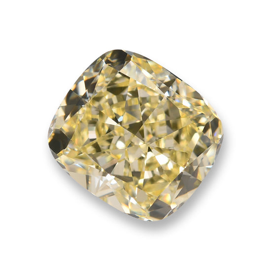 1,74 Karat Fancy Light Yellow Cushion Diamant VVS2 GIA