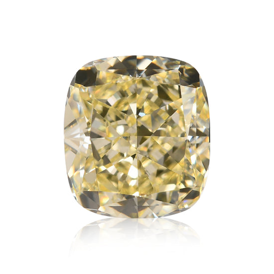 1,74 Karat Fancy Light Yellow Cushion Diamant VVS2 GIA