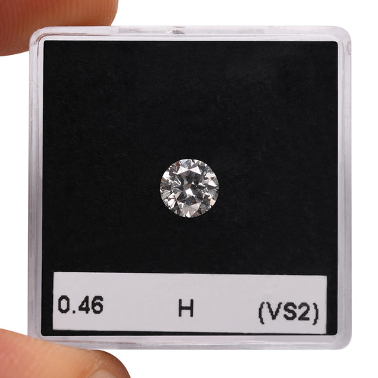 0.46 Carat H Round Brilliant Diamond (VS2)