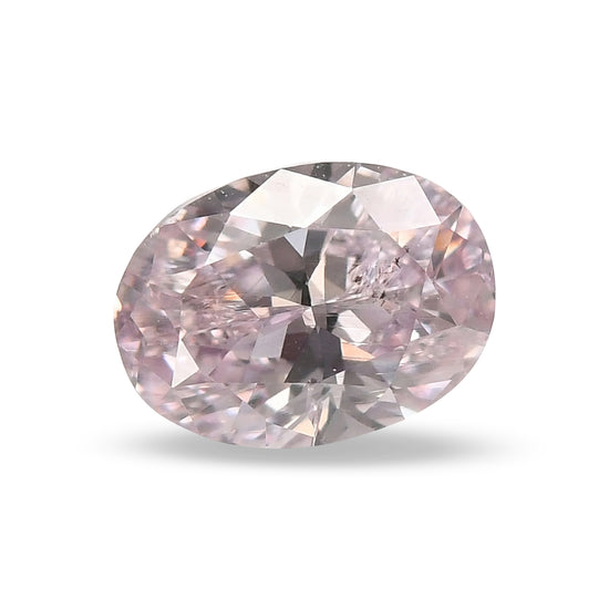 0.39 Carat Fancy Light Purplish Pink Oval Diamond (I1) GIA
