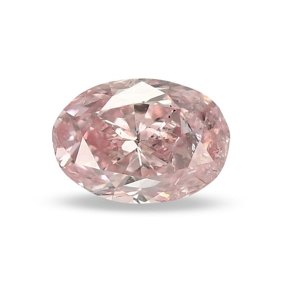 0.20 Carat Fancy Pink Oval Diamond (I1) GIA