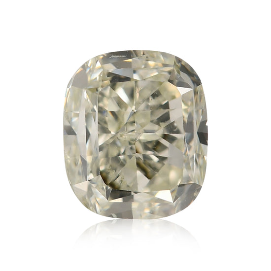 Diamante a cuscino giallo verde chiaro da 1,52 carati SI2 GIA