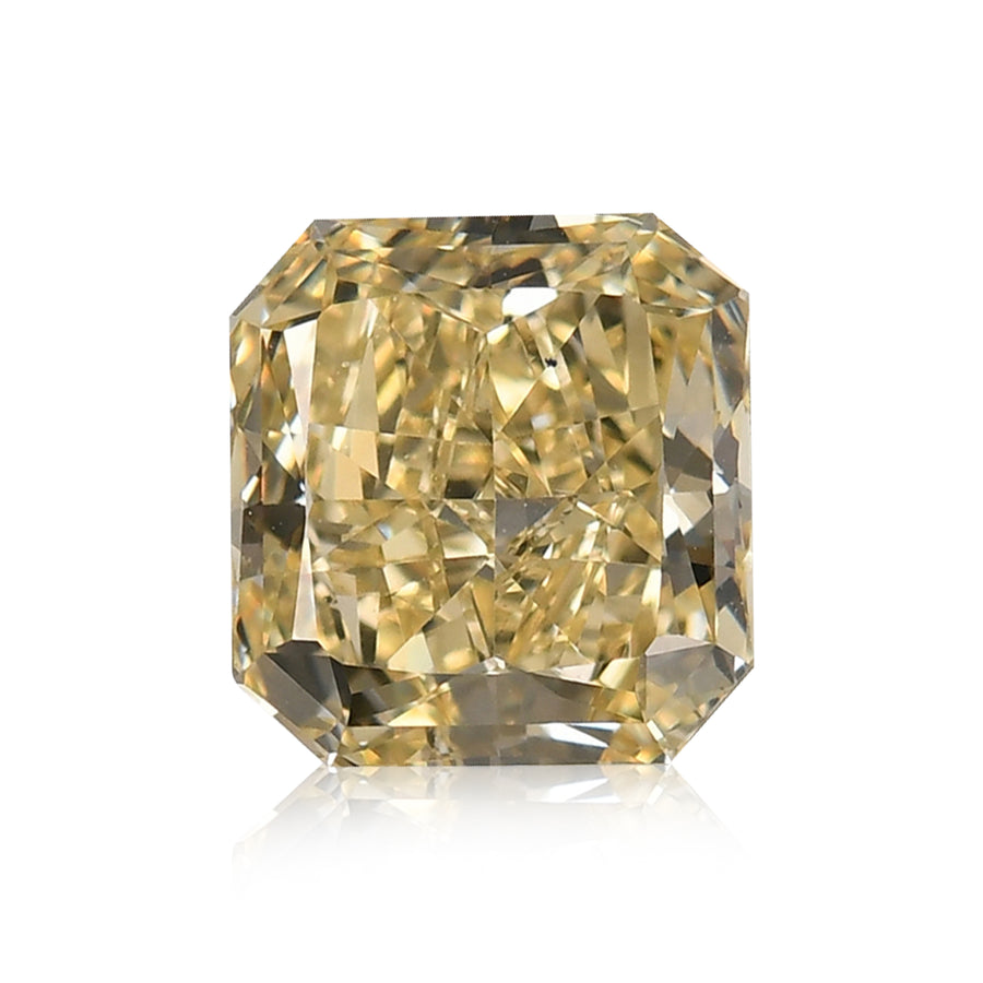 2.03 Carat Fancy Light Brownish Yellow Radiant Diamond VS2 GIA